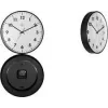 Relógio de parede de quartzo NEXTIME STIL 400 mm mostrador branco ponteiros pretos 7317-V2