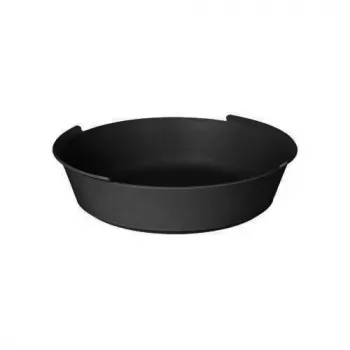 PAPSTAR Circulware tigela reutilizável, redonda, 800 ml, preta, polipropileno com 30% de cargas minerais, 1 unid. (97018)