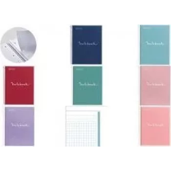 MIQUELRIUS bloco de notas College EMOTIONS, DIN A4, azul-claro quadriculado, 80 folhas, 90 g/m², 1 unid. MR46058