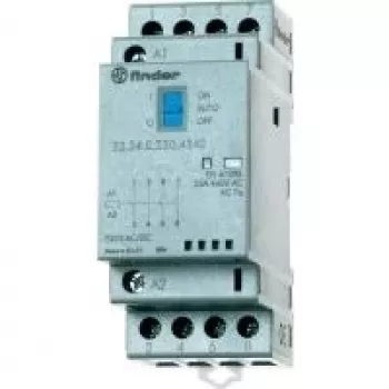 Finder 22.34.0.048.4720 Contator modular, 4 polos, bobina 48 V AC, 25 A, 3NO+1NC, calha DIN