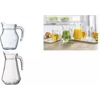Esmeyer Arcoroc ARC jarro de vidro, 1,0 L, vidro temperado, sem tampa, pack de 6 (410-018)