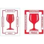 RILLPRINT 76160 etiquetas de aviso de fragilidade, adesivo permanente, branco/vermelho, 74 x 105 mm, 500 etiquetas por rolo