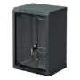 Triton armário de parede 10 polegadas 6U 300mm de profundidade, porta de vidro, preto RAL 9005 RBA-06-AS3-BAX-C1