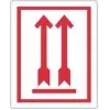 rillprint 76840 etiqueta de aviso THIS SIDE UP! DO NOT TIP, permanente, branco/vermelho