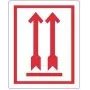 rillprint 76840 etiqueta de aviso THIS SIDE UP! DO NOT TIP, permanente, branco/vermelho