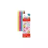 CARAN D'ACHE Fibralo Kawaii Candy marcadores de fibra, conjunto de 6, à base de água, tinta solúvel em água, utilizável a seco ou húmido (185.802)