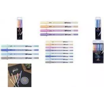 SAKURA Gelly Roll Moonlight Pastel Sunrise caneta de gel, verde fluorescente, linha 0,5 mm, rollerball POXPGBMOO4A