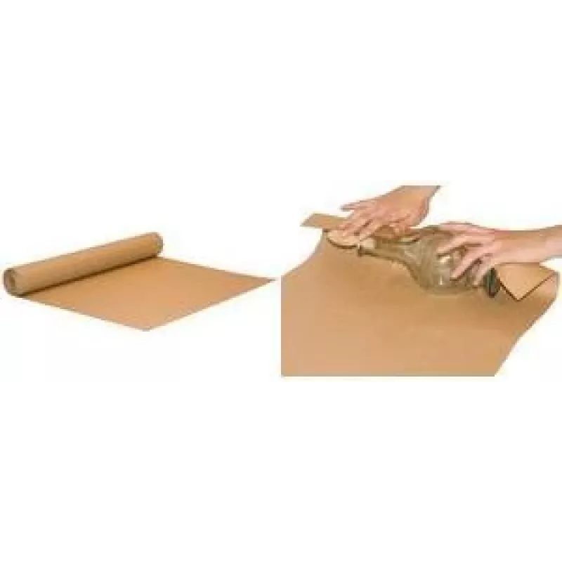 RAADHUIS Rolo de papel kraft, 500 mm x 250 m, 70 g/m², castanho às riscas, 1 unid. RD-351182