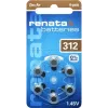 Renata ZA312 Pilha de zinco-ar para aparelhos auditivos PR41 165 mAh 1,4 V pack de 6 ZA312.DP6 0HG
