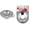 Funil para compota Metaltex em aço inoxidável com pega, polido, 140 mm de diâmetro superior 257197010