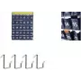 Organizador de parede para smartphones Kangaro com 30 compartimentos numerados, tecido cinzento, montagem na parede (K-01501)