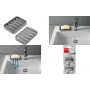 Saboneteira Metaltex Gravity-Soap, cinzenta, PEVA/EVA, reversível, 1 unid. 297019000