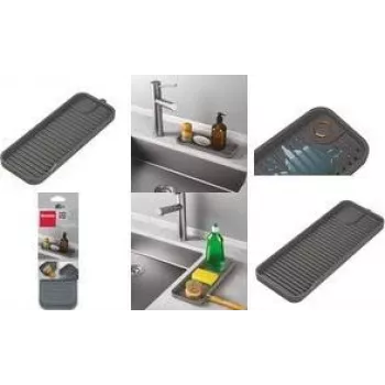 Organizador de lava-loiça Metaltex Tidy-Mat em silicone, cinzento, 230 mm 320490000