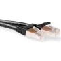 Cabo de rede ACT 0,5m Cat6a S/FTP (S-STP) preto (IB9200)