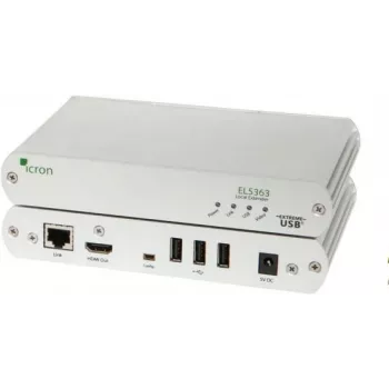 Extensor KVM Icron EL5363 4K30 HDMI USB 2.0 Cat5e/6/7 100m EU 00-00387