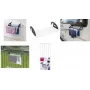 Estendal de radiador e varanda Click Metaltex, prateado/preto, 3 m de comprimento de secagem, dobrável, aço com revestimento epóxi, 5 varões 405810039