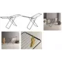 Estendal com abas Horizon ONYX Metaltex, 20 m de área de secagem, aço com revestimento epóxi preto, dobrável, grelhas duplas ajustáveis 407940000