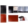 Multo Hannibal Pasta de apresentação A4, 20 capas, couro sintético cognac, Soft Touch MU-202044