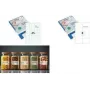 RILLPRINT 83218 Etiquetas universais 105 x 42,4 mm transparentes autoadesivas para impressoras de jato de tinta, laser e laser cor A4 14 etiquetas/folha 100 folhas 1400 etiquetas