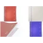 KANGARO Bloco universitário 4-em-1, DIN A4, 100 folhas, pautado, capa em PP azul, com 4 separadores móveis K-58381