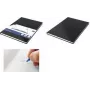 KANGARO K-5520 Caderno A4, 80 folhas, pautado, capa dura preta, 80 g/m²