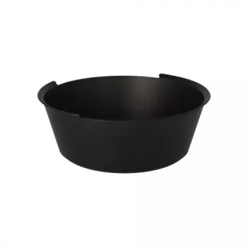 PAPSTAR Circulware Tigela reutilizável, redonda, 1200 ml, preta, polipropileno com 30% de cargas minerais, 1 unid. (97019)
