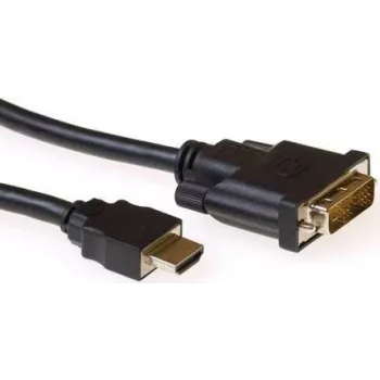 Cabo conversor HDMI A ficha macho para DVI-D ficha macho Single-Link ACT AK3739 1 m preto