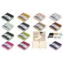 Caderno de esboços Kangaro K-861202, 80 folhas, 120 x 120 mm, capa dura PU rosa antigo, papel creme 140 g/m²