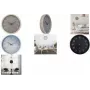 Relógio de parede NEXTIME NXT ECO 300 mm mostrador bege caixa cinzenta números brancos quartzo 7373BE