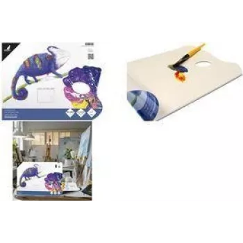 Bloco de apontamentos destacável Kangaro A3, 36 folhas, 50 g/m², branco, revestido a cera, furo para o polegar K-830190