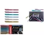 Kores Marcador de fibra Brush Tip Marker Metallic Style brushpen em cores metálicas, ponta de pincel, ideal para arte e trabalhos manuais - 1 unid. (M21461)