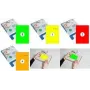 RILLPRINT B84023 Etiquetas autoadesivas fluorescentes A5 210 x 148 mm verde 1 folha