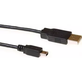 ACT SB2413 Cabo USB 2.0 de 3 m ficha USB-A para ficha Mini-USB B preto