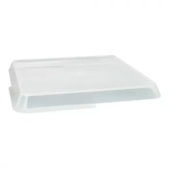 PAPSTAR Tampa quadrada para recipiente Circulware, transparente, polipropileno com 30% de cargas minerais, 1 unid. (97024)