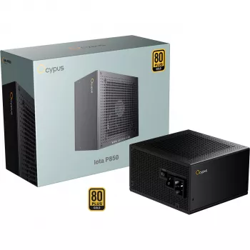 Fonte de alimentação OCYPUS Iota P850 preta 850W 80 PLUS Gold totalmente modular ATX 3.0 PCIe 5.0