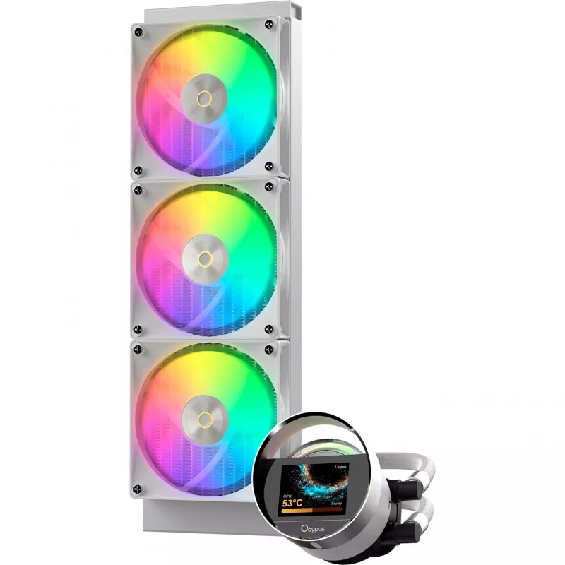 Dissipador de CPU líquido Ocypus Sigma L36 ARGB branco 360mm