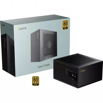 Fonte de alimentação OCYPUS Iota P1200 1200W 80 PLUS Gold totalmente modular ATX 3.0 - preta