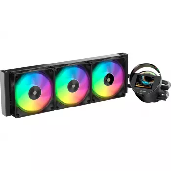 Dissipador de CPU líquido AIO Ocypus Sigma L36 ARGB preto 360mm