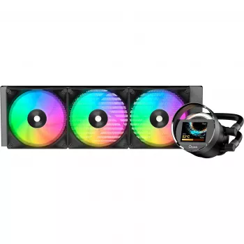 Dissipador de CPU líquido AIO Ocypus Sigma L36 ARGB preto 360mm