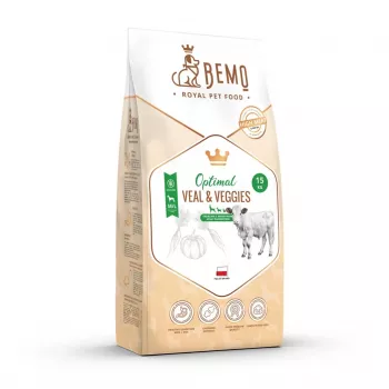 BEMO Optimal Vitela e Legumes Medium/Large - Alimento seco para cães - 15kg