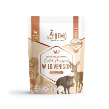 Alimento seco prensado a frio BEMO para cães com carne de caça - 1kg