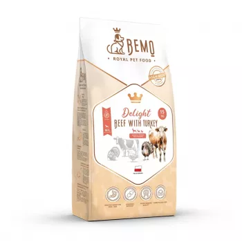 Alimento seco BEMO Delight de vaca com peru para cães 15kg