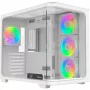 Caixa de PC mid-tower Ocypus Iota C70 Curve ARGB Digital Branca com vidro panorâmico de 270°