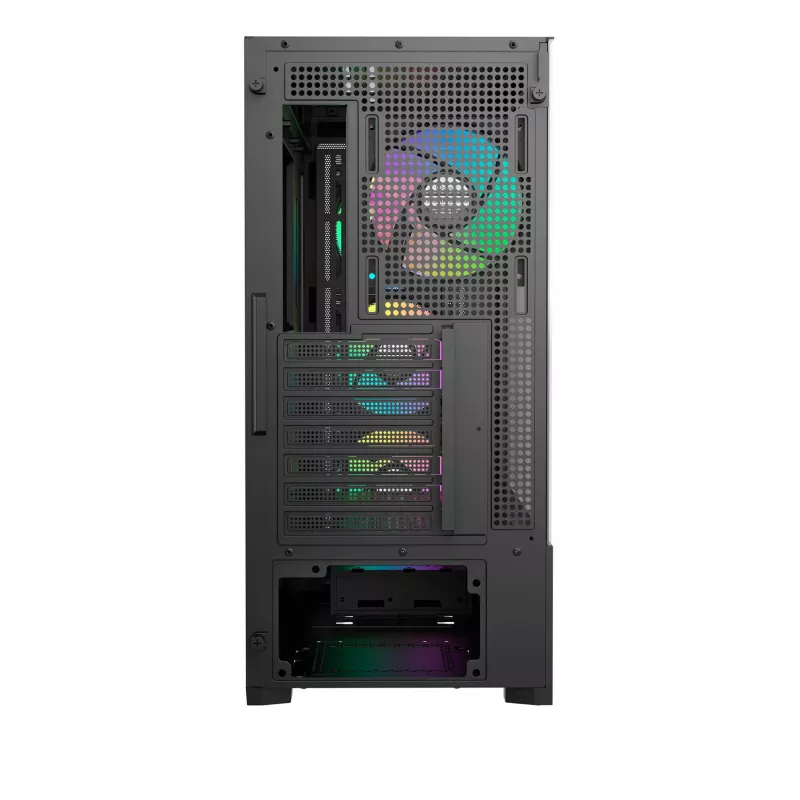 Caixa de PC mid-tower Ocypus Delta C70 ARGB Preta com vidro panorâmico