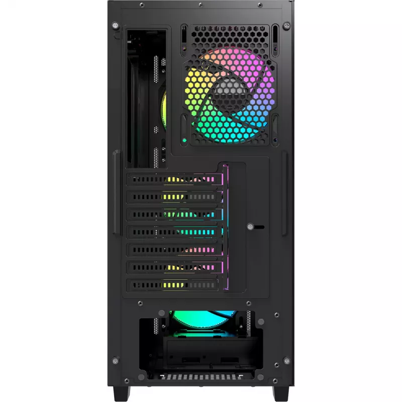Caixa de PC mid-tower Ocypus Gamma C60 ARGB - Vidro temperado, Preto