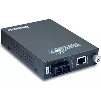 Conversor de suporte de fibra ótica monomodo TRENDnet TFC-110S60 100 Mbps (SC, 60 km)