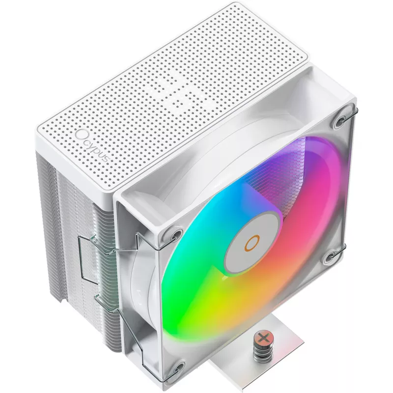 OCYPUS Gamma A40 ARGB Dissipador de CPU digital low-profile - Branco, 100 mm
