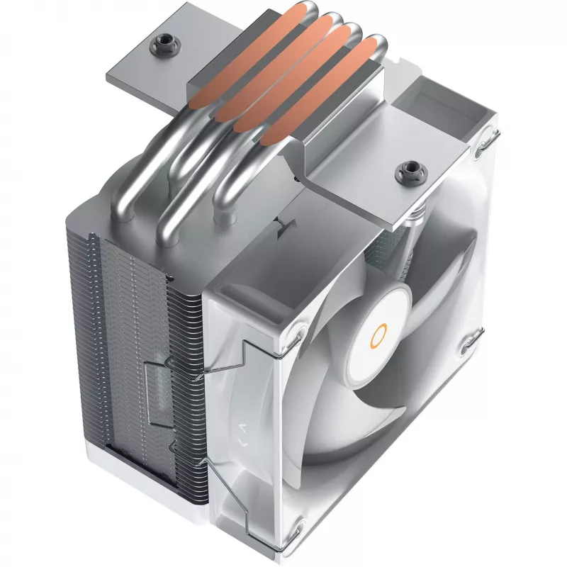 OCYPUS Gamma A40 ARGB Dissipador de CPU digital low-profile - Branco, 100 mm