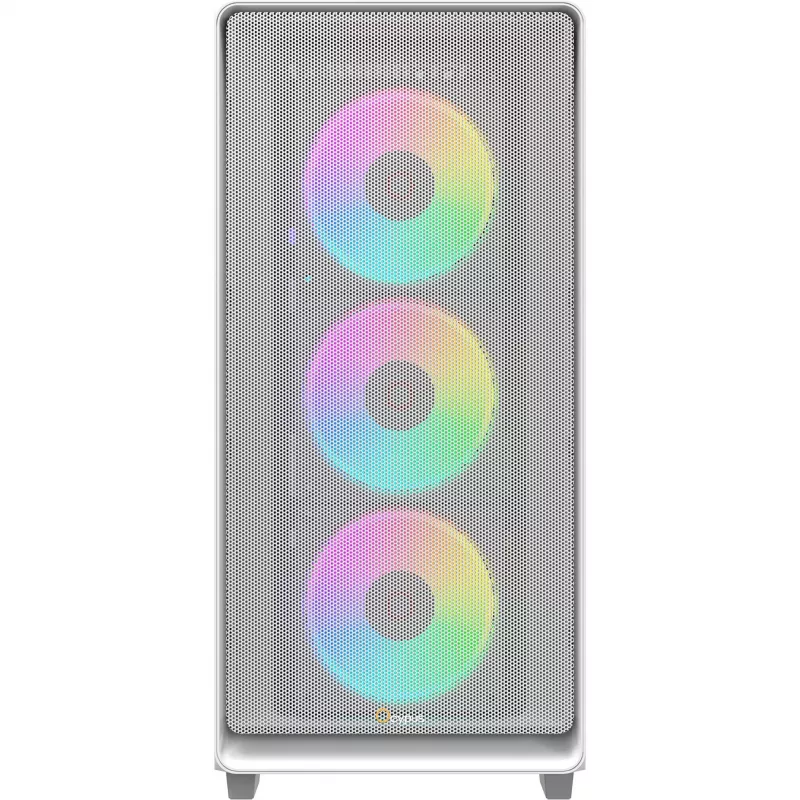 Ocypus Gamma C60 ARGB Caixa Mid-Tower branca com vidro temperado