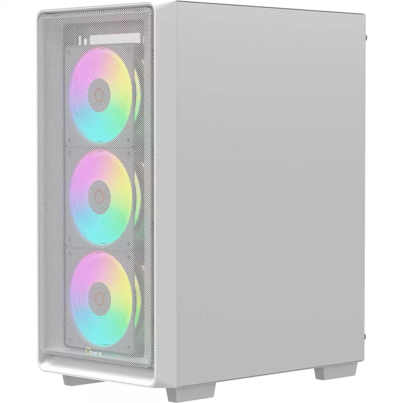 Ocypus Gamma C60 ARGB Caixa Mid-Tower branca com vidro temperado